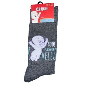 Gray Ghost Graphic Socks